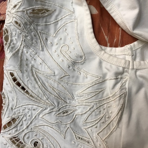 NWT - Free People Buneken Ivory Crop Top - XS - Picture 6 of 8